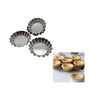 Molde de Mini Tartaletas Redondo, 6 Piezas