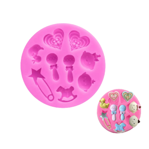 Molde de Silicona Fondant  Baby Shower