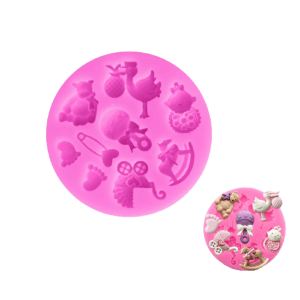 Molde de Silicona Fondant Baby Shower