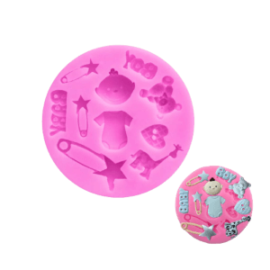 Molde de Silicona Fondant Baby Shower