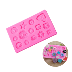 Molde de Silicona Fondant Botones