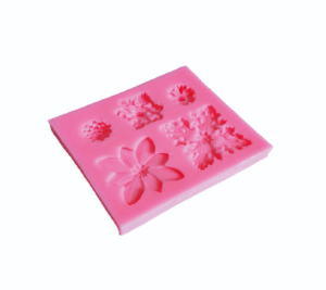 Molde de Silicona Fondant Botones Floral