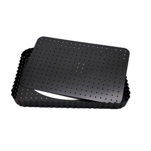 Molde Desmontable Perforado Rectangular Para Tartaleta