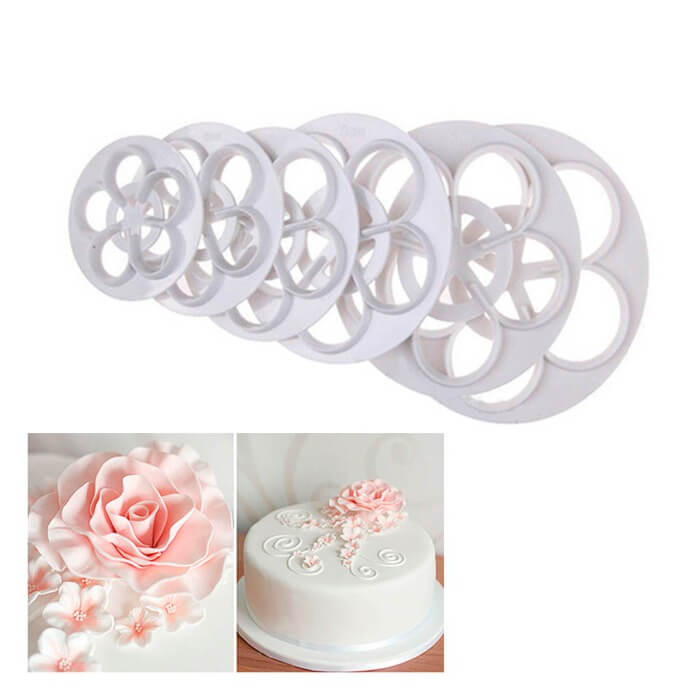 Cortador Rosas Grande Fondant