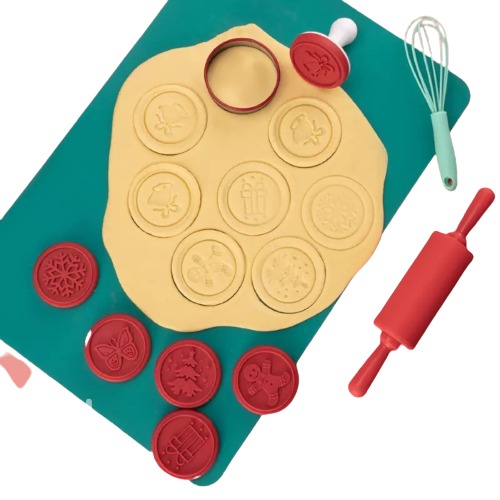 Cortador con Sello de Galletas  Diseños de Navidad