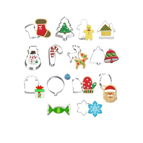 Cortadores Para Galletas de Navidad Joy, 14 Piezas