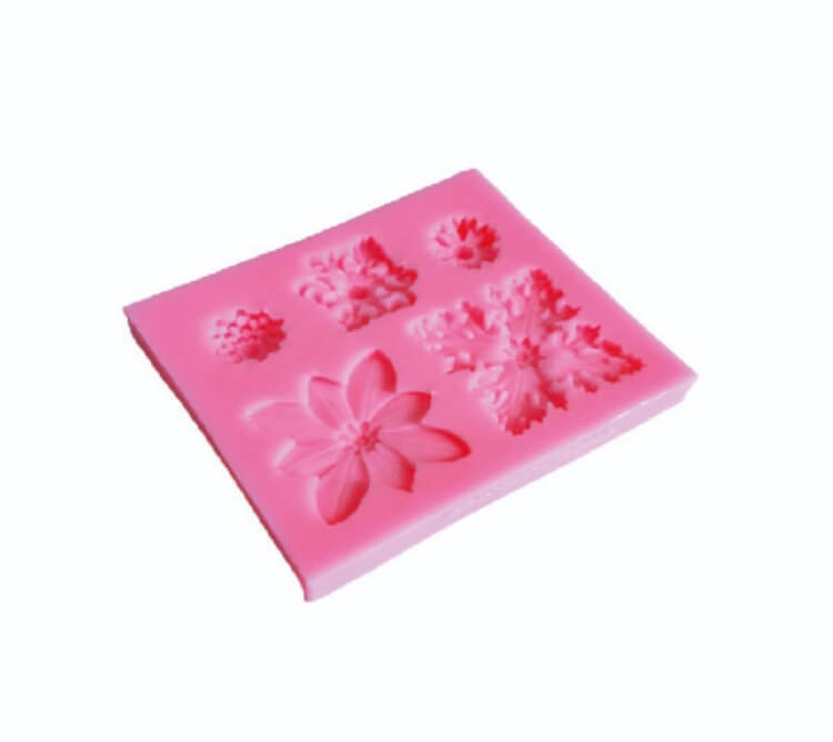 Molde de Silicona Fondant Botones Floral