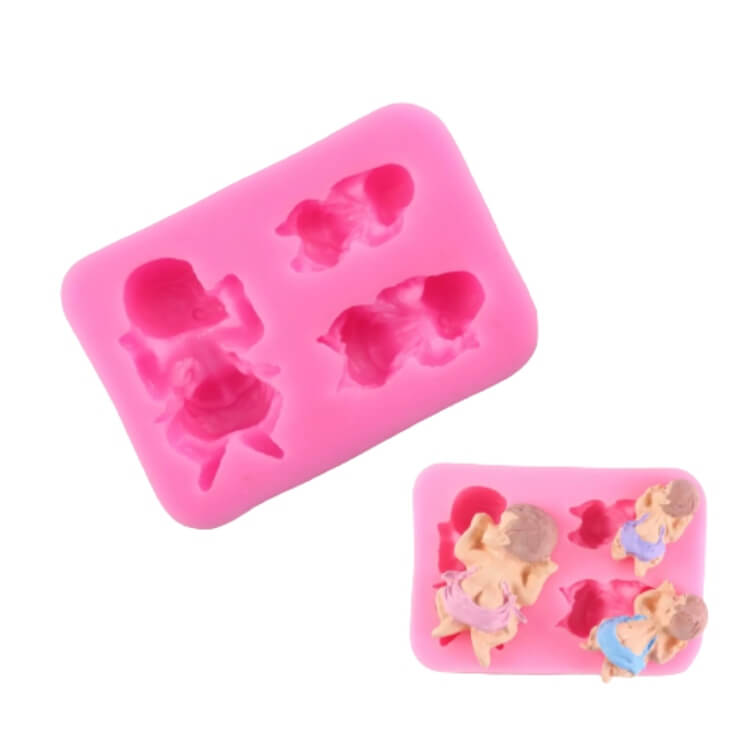 Molde de Silicona Fondant Bebé