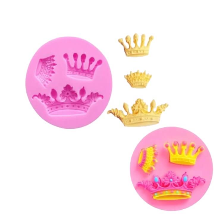 Molde de Silicona Fondant Coronas