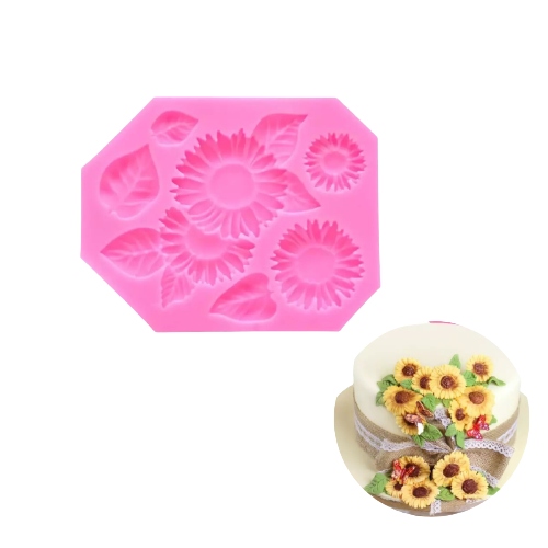 Molde Silicona Fondant Girasol