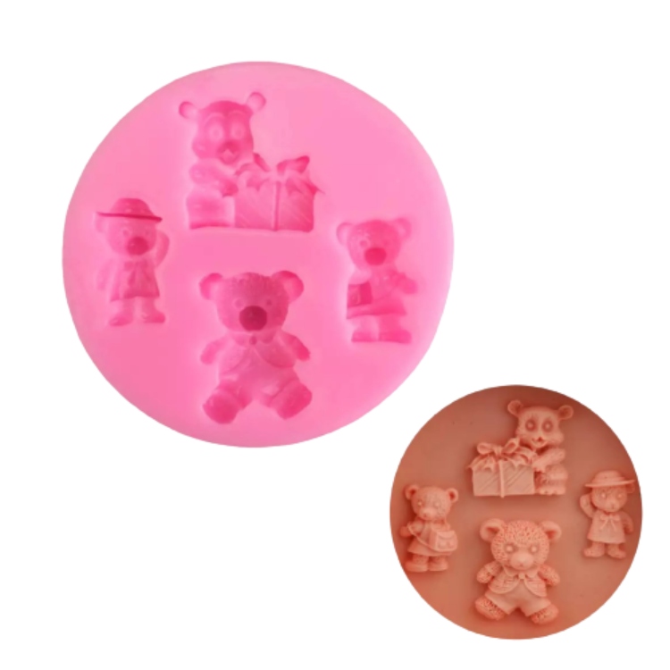 Molde de Silicona Fondant Ositos