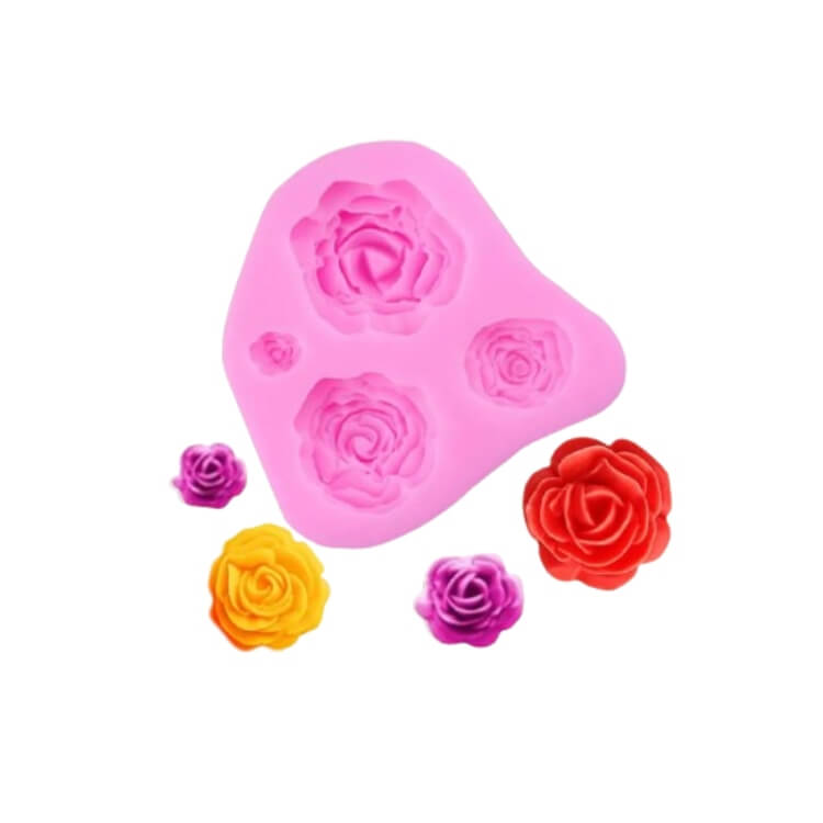 Molde de Silicona Fondant Rosa